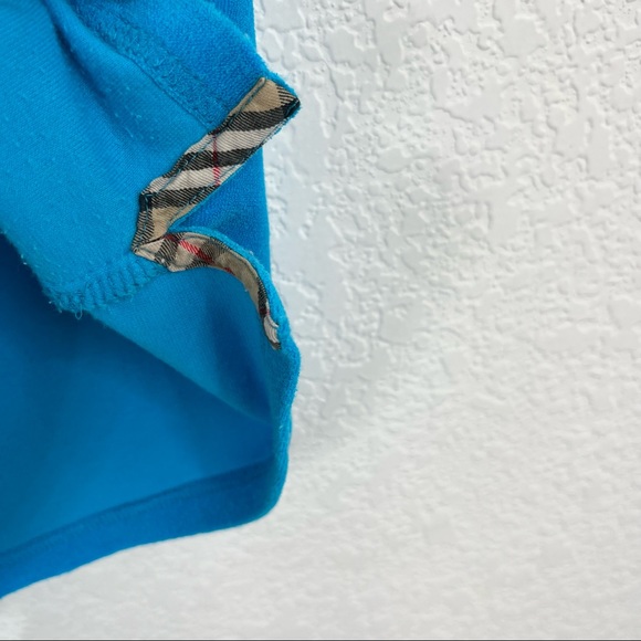 Burberry Golf Terry Towel Cloth Nova Check Plaid Polo - Picture 8 of 11